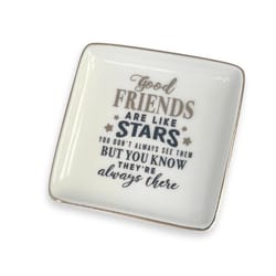 Trinket Dishes Good Friends Tray Ceramic 1 pk