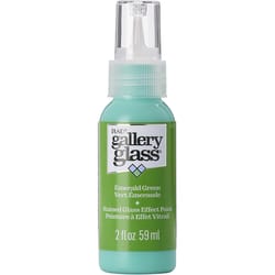 Gallery Glass Emerald Green Craft Paint Exterior and Interior 2 oz