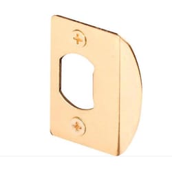 Ace 2.25 in. H X 1.63 in. L Brass-Plated Gold Steel Latch Strike Plate