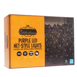 Celebrations Purple 100 ct LED Halloween Net Lights