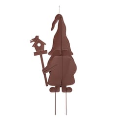 Glitzhome Multicolored Metal 36 in. H X 13.5 in. L X 1.5 in. W Gnome Yard Stake Set