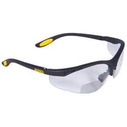 DeWalt Reinforcer RX Safety Glasses Clear Lens Black Frame 1 pc