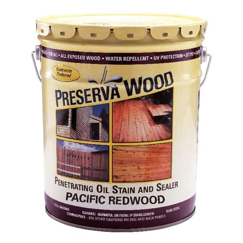 Preserva Wood Transparent Matte Pacific Redwood Oil-Based Oil Penetrating  Wood Stain/Sealer 5 gal - Ace Hardware