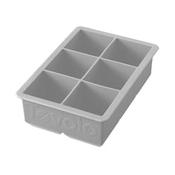 Tovolo King Cube Oyster Gray Silicone Cube Ice Tray