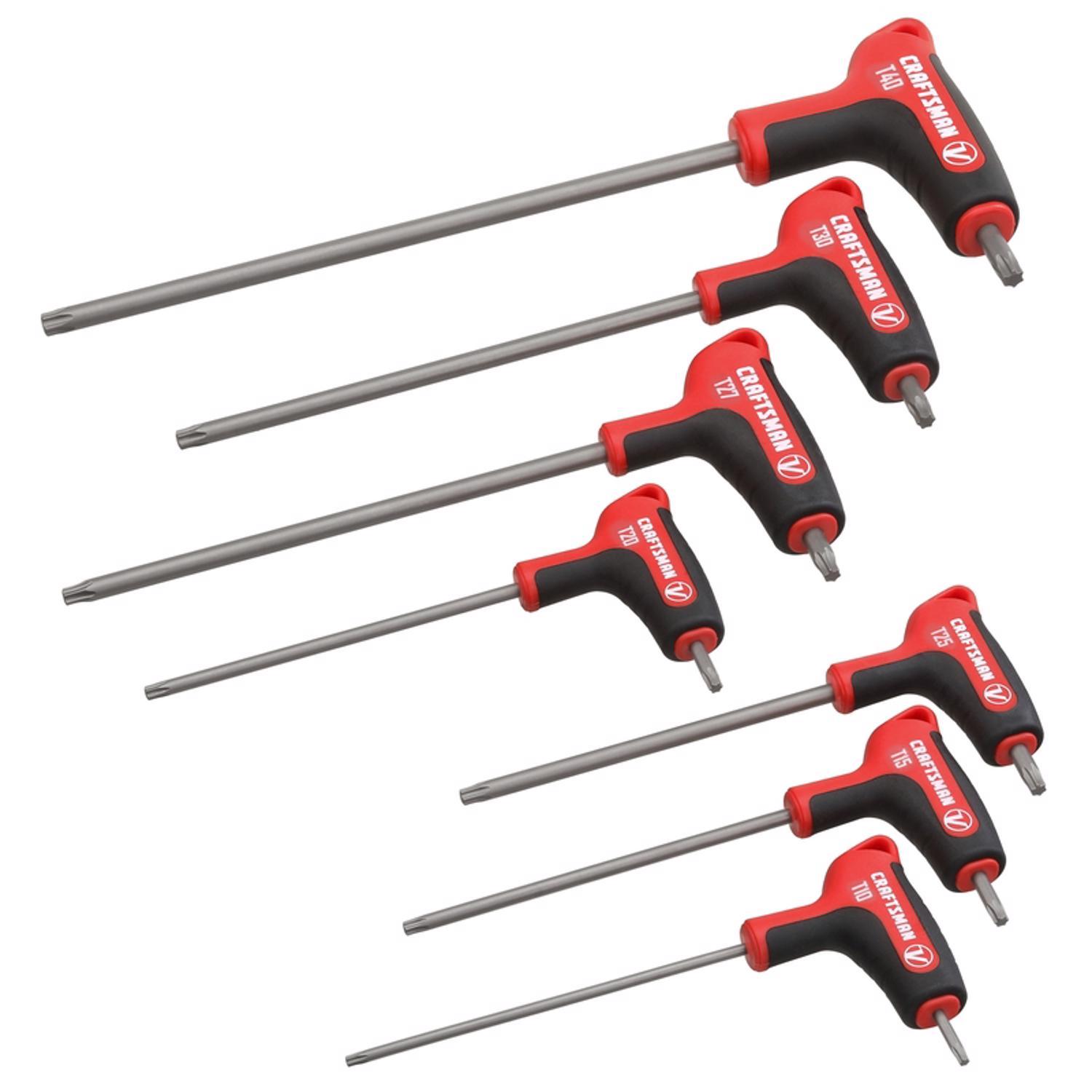 Craftsman V-Series X-Tract Technology Torx T-Handle Screwdriver Set, 7 pc