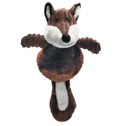 Boss Pet Zanies Assorted Plush Fox Dog Toy 4 pk