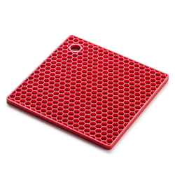 Harold Import Red Silicone Honeycomb Trivet 0.18 lb