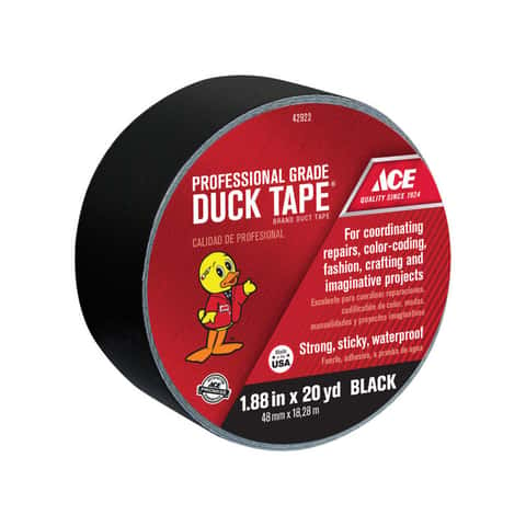 Duck Brand Max Strength 1.88 in x 20 yd Black Duct Tape Roll 