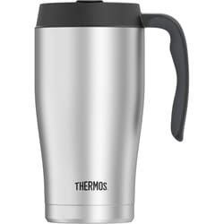 Thermos 22 oz Black/Silver BPA Free Insulated Mug