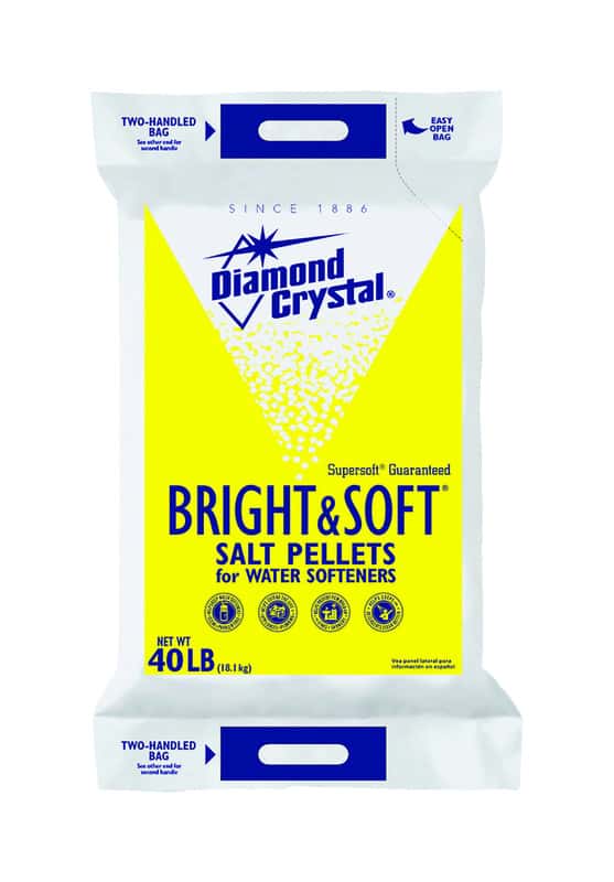 Diamond Crystal Bright & Soft Water Softener Salt Pellets 40 lb. Ace