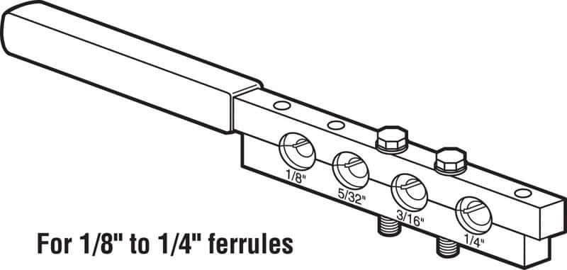 Prime-Line 4.9 in. W X 1 in. L Steel Swage-It Tool Prime-Line 4.9 in. W X 1 in. L Steel Swage-It Tool