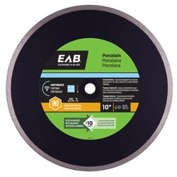 Exchange-A-Blade 10 in. D Diamond Matrix/Steel Continuous Rim Diamond Saw Blade 1 pk