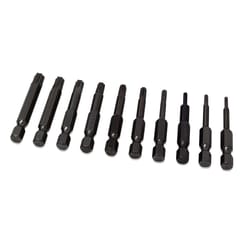 Eazypower Isomax Torx 1-15/16 in. L Impact Security Insert Bit Set Chrome Vanadium Steel 10 pc