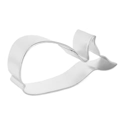 R&M International Corp International Corp 2 in. W X 4 in. L Whale Cookie Cutter Silver 1 pc