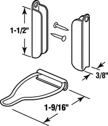 Prime-Line Bronze Aluminum 3/8 in. W X 1-1/2 in. L Window Frame Fasteners 1 pk