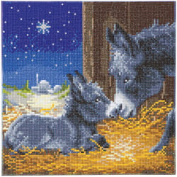 Crystal Art Craft Buddy Little Donkey Framed Kit Multicolored