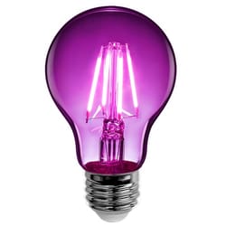 Feit A19 E26 (Medium) Filament LED Bulb Purple 30 Watt Equivalence 1 pk