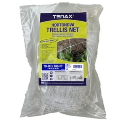 Tenax Hortonova 79 in. H X 100 ft. L Polypropylene Vegetable Support Trellis Netting White