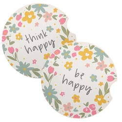 Karma Think Happy Car Coaster 2 pk