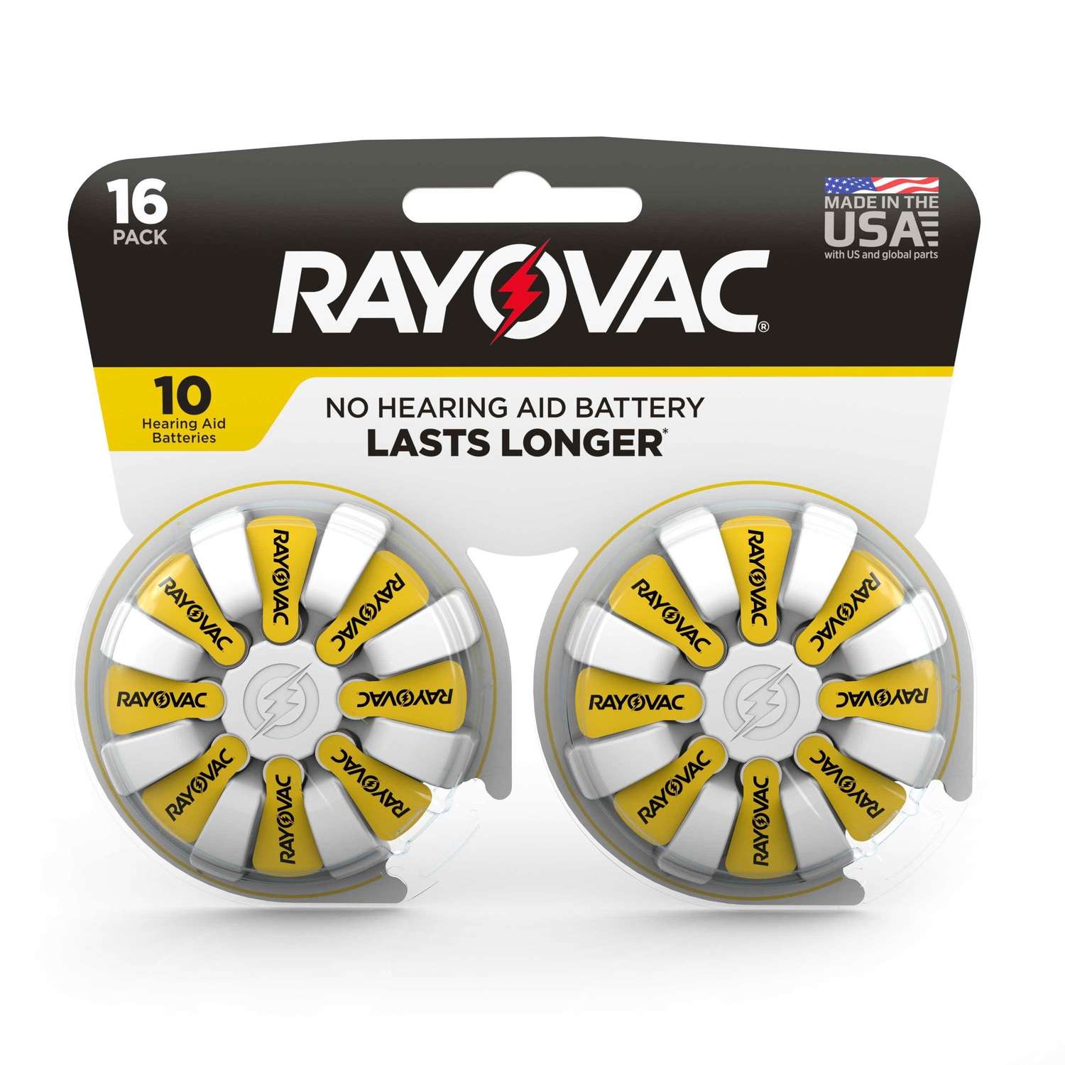 Rayovac ZincAir 10 1.45 volt Hearing Aid Battery 16 pk Ace Hardware