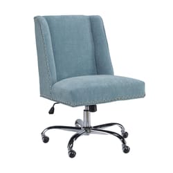 Linon Home Decor Blue Polyester Office Chair