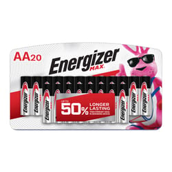 Energizer Max AA Alkaline Batteries 20 pk Carded