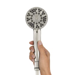 Waterpik PowerPulse+ Brushed Nickel 6 settings Handheld Showerhead 1.8 gpm