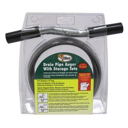 15 ft. Drum Auger Steel Plumbing Drain Snake with Drain Cleaning Cable