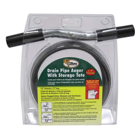 Drain Auger 25ft, Plumbing Snake Auto Feed, Plumbers Snake With Drill  Attachment With Protective Hose And Gloves