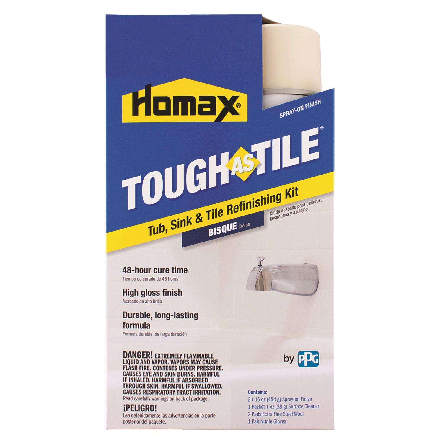 Homax Tough As Tile Gloss White Bathtub and Tile Refinishing Kit 32 oz