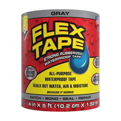 Flex Seal Family of Products Flex Tape 4 in. W X 5 ft. L Gray Waterproof Repair Tape