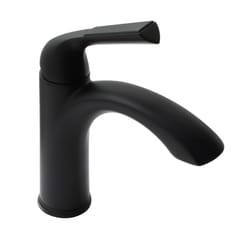 Huntington Brass Joy Matte Black Transitional Single-Handle Bathroom Sink Faucet 4 in.