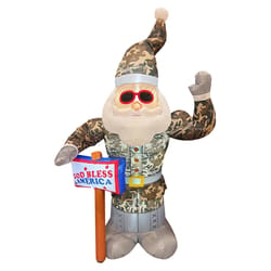Celebrations 7 ft. Army Santa Inflatable