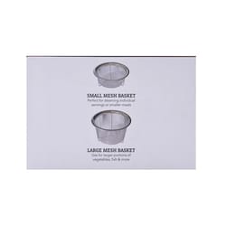 Instant Pot Silver Stainless Steel Mesh Steamer Basket Set