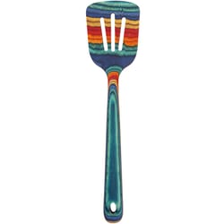 Totally Bamboo Baltique Multicolored Birch Wood Slotted Spatula