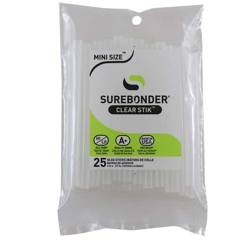  Surebonder Made In The USA All Purpose Stick Glue Sticks-All  Temperature-Clear 7/16 D