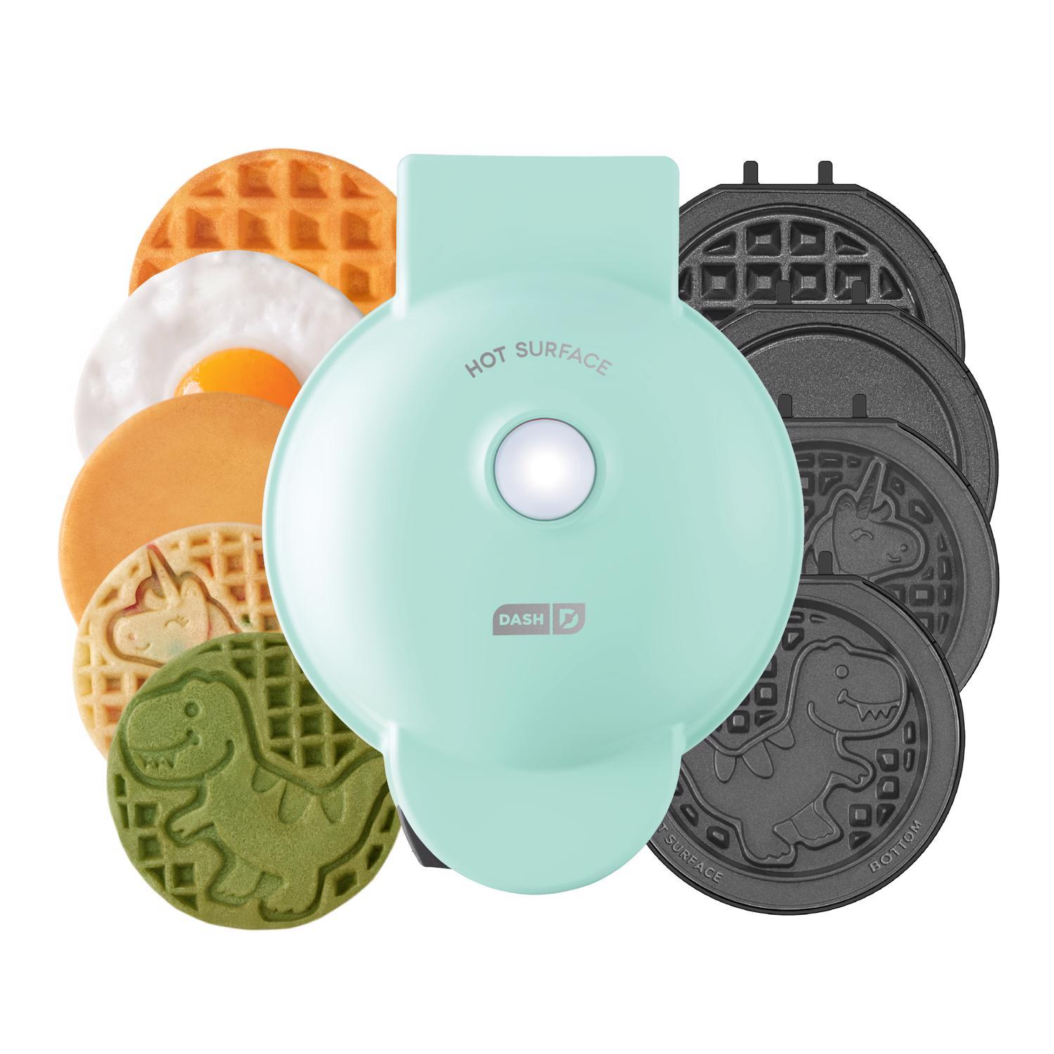 Dash 1 waffle Aqua Plastic Waffle Maker❗MAY HAVE MISSING PIECES/NEEDS CLEANING❗