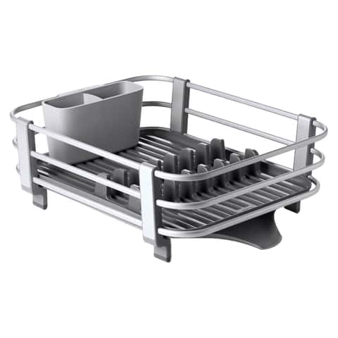 Rubbermaid 17.6 in. L X 13.8 in. W X 5.9 in. H White Steel Dish Drainer -  Ace Hardware