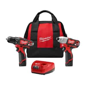 Milwaukee  M12  Cordless  2 tool Drill and Impact Driver Combo Kit  12 volt 