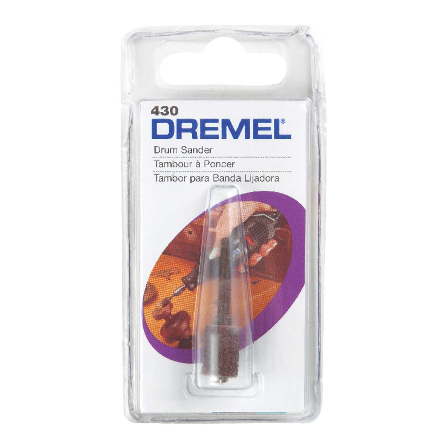 Dremel 0.3 in. Dia. x 1/4 in. L Emery Drum Sander 60 Grit Coarse 1 pc