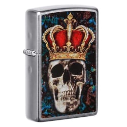 Zippo Silver Skull King Lighter 1 pk