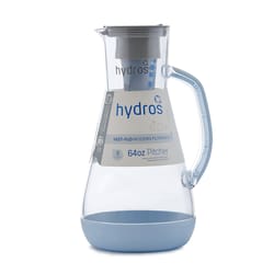 Hydros 8 cups Blue Water Filtration Pitcher