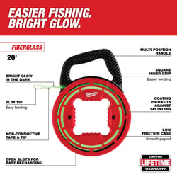 Milwaukee 20 ft. L Fiberglass Fish Tape 1 pk