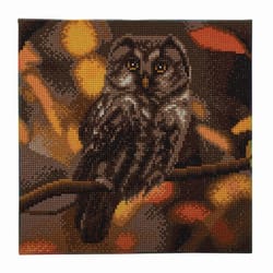 Crystal Art Craft Buddy Tawny Owl Framed Art Kit Multicolored