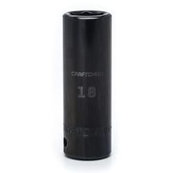 Craftsman 18 mm X 1/2 in. drive Metric 6 Point Deep Deep Impact Socket 1 pc