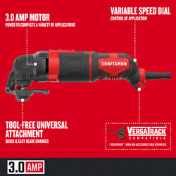 Craftsman 3 amps Corded Oscillating Multi-Tool Tool Only