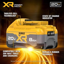 DeWalt 20V MAX XR Powerpack DCB2108 8 Ah Lithium-Ion Battery 1 pc