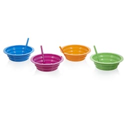 Arrow Home Products 22 oz Assorted Polypropylene Bowl Sip-A-Bowl 6.5 in. D 1 pk