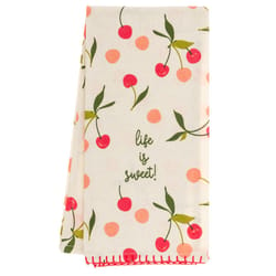 Karma Fiona Multicolored Cotton Cherries Tea Towel 1 pk