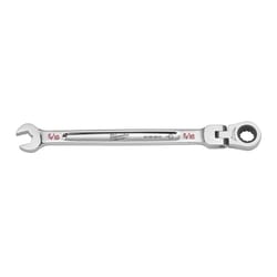 Milwaukee 5/16 in. X 5/16 in. 12 Point SAE Flex Head Combination Wrench 5.75 in. L 1 pc